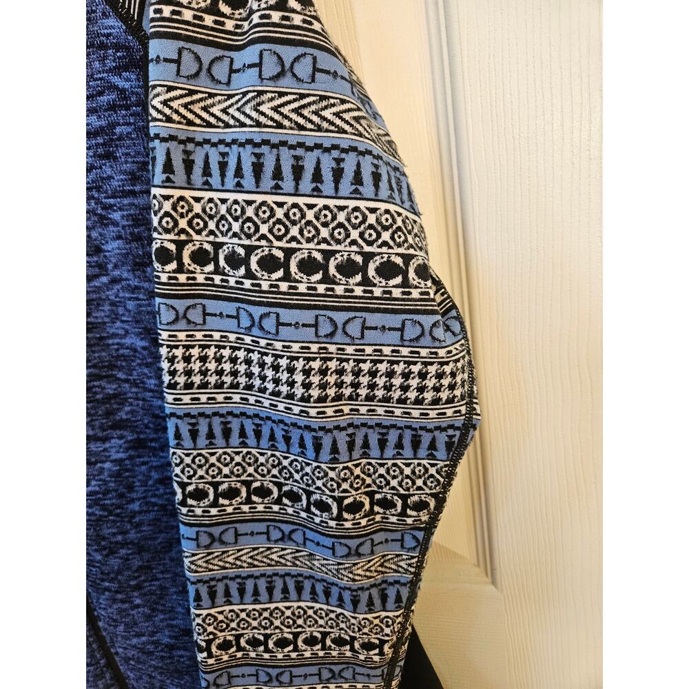 Kerrits Women's Large Blue Equestrian Full Zip Fleece Jacket Horse Bit Print - Picture 12 of 13